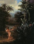 Philip Reinagle Cupid Inspiring the Plants with Love Spain oil painting reproduction